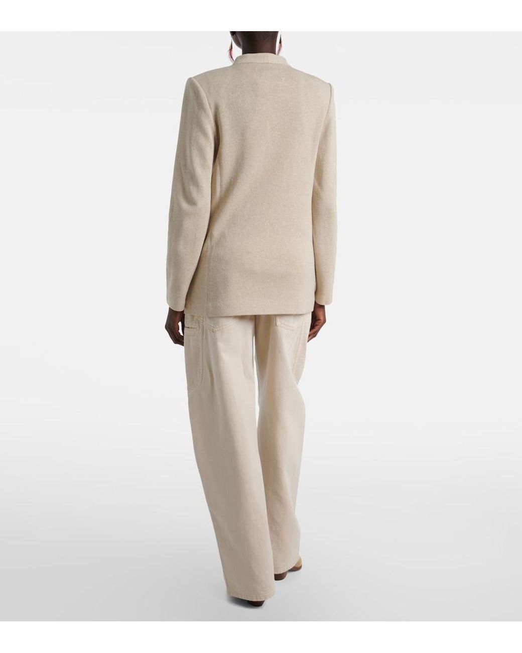Isabel Marant Natural Olivia Wool-Blend Jacket