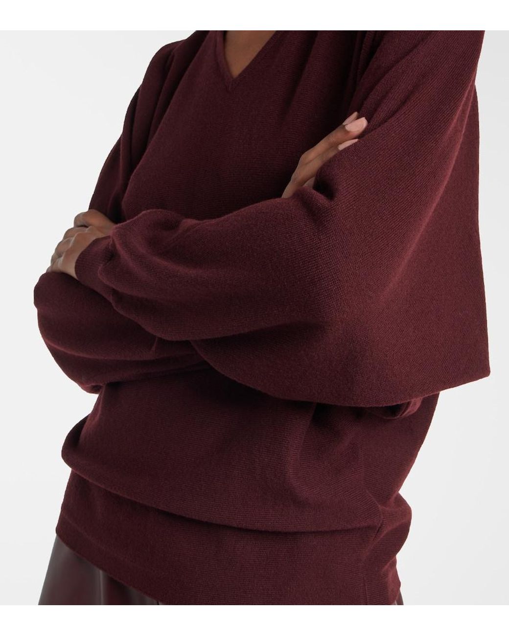 FFORME Purple Rosa Wool And Cashmere Sweater