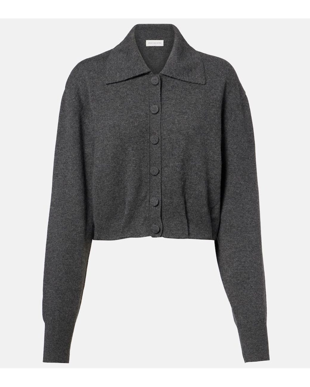 Dries Van Noten Black Cashmere Cardigan