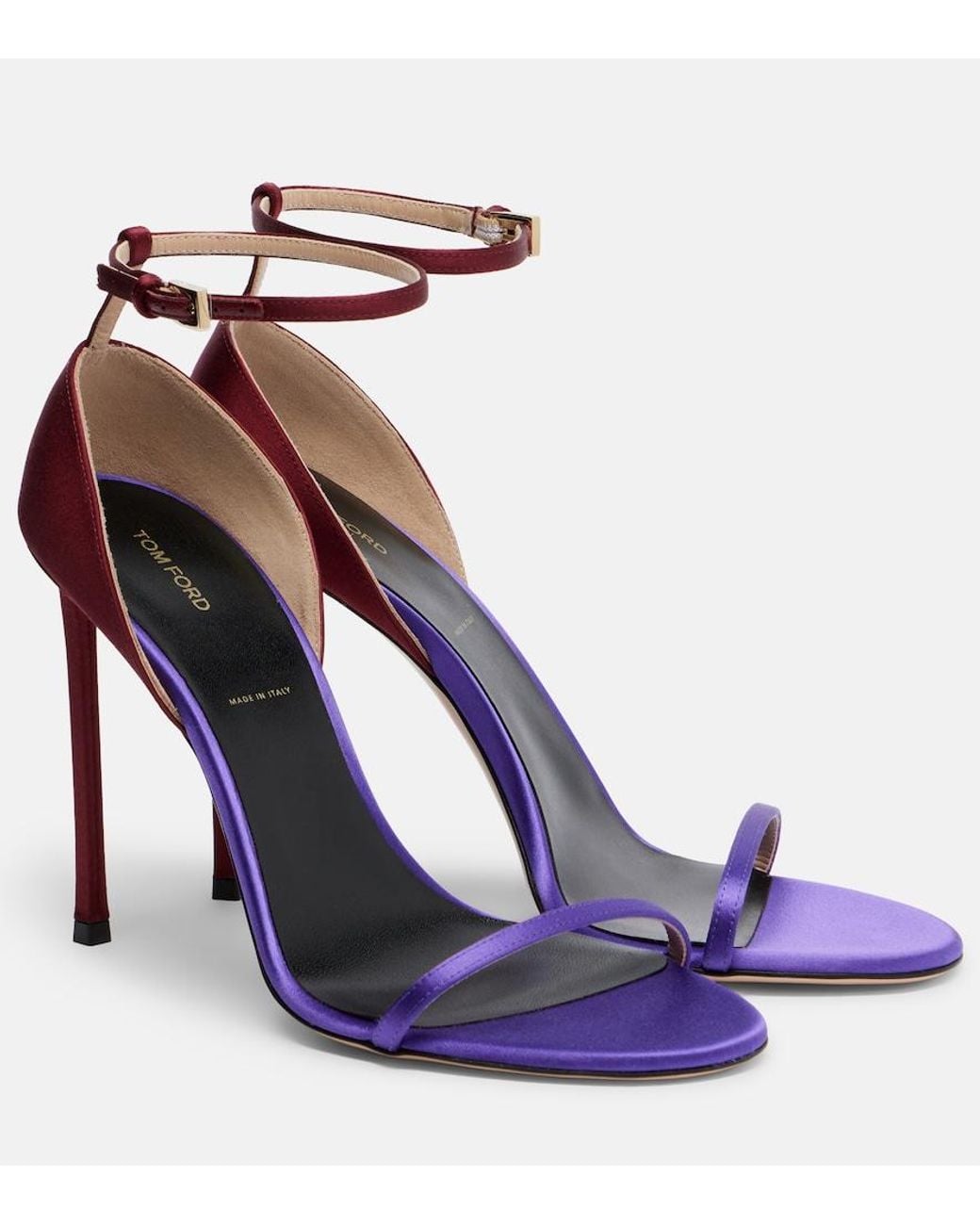 Tom Ford Blue Vertigo Satin Sandals