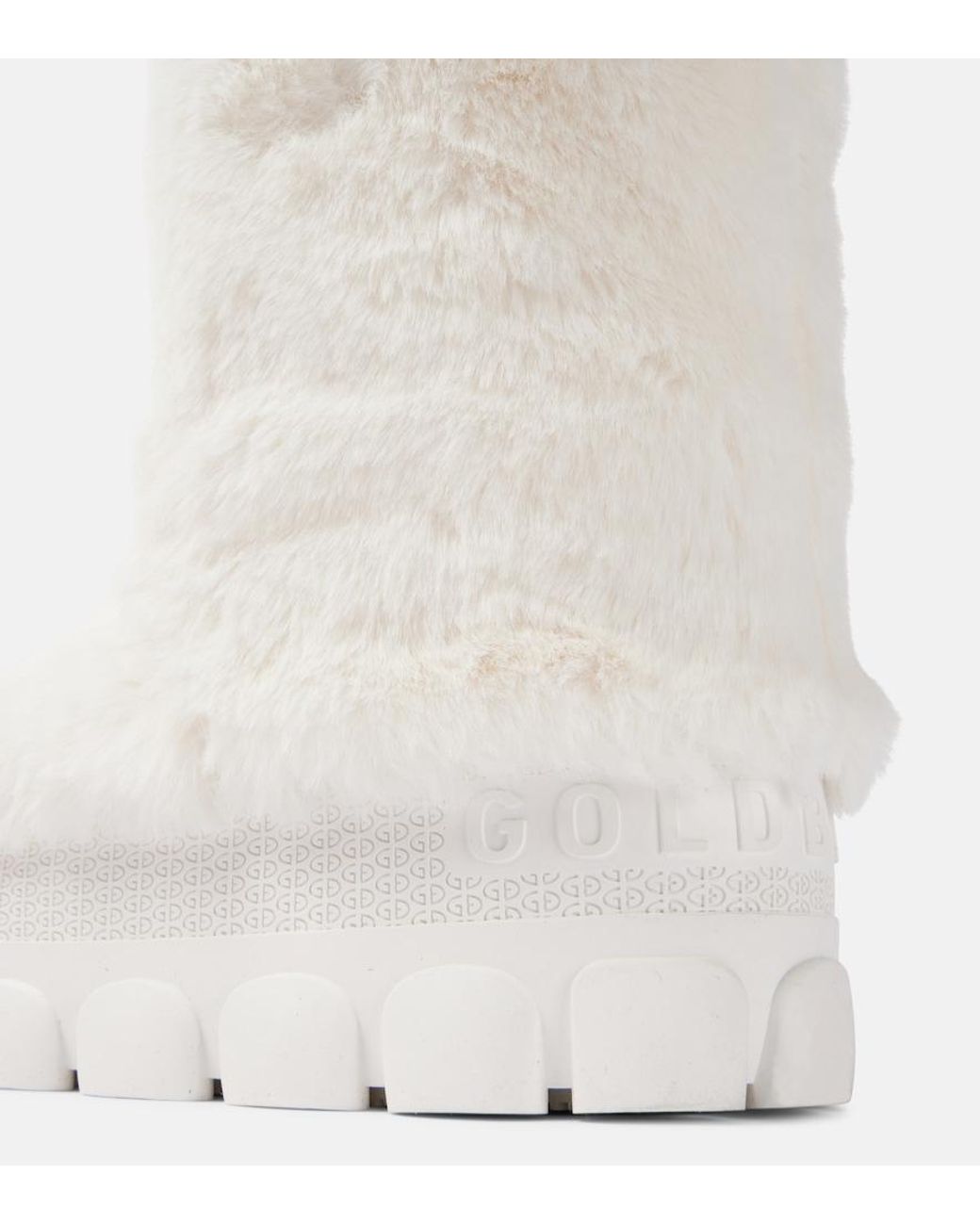 Goldbergh White Fun Faux Fur Snow Boots