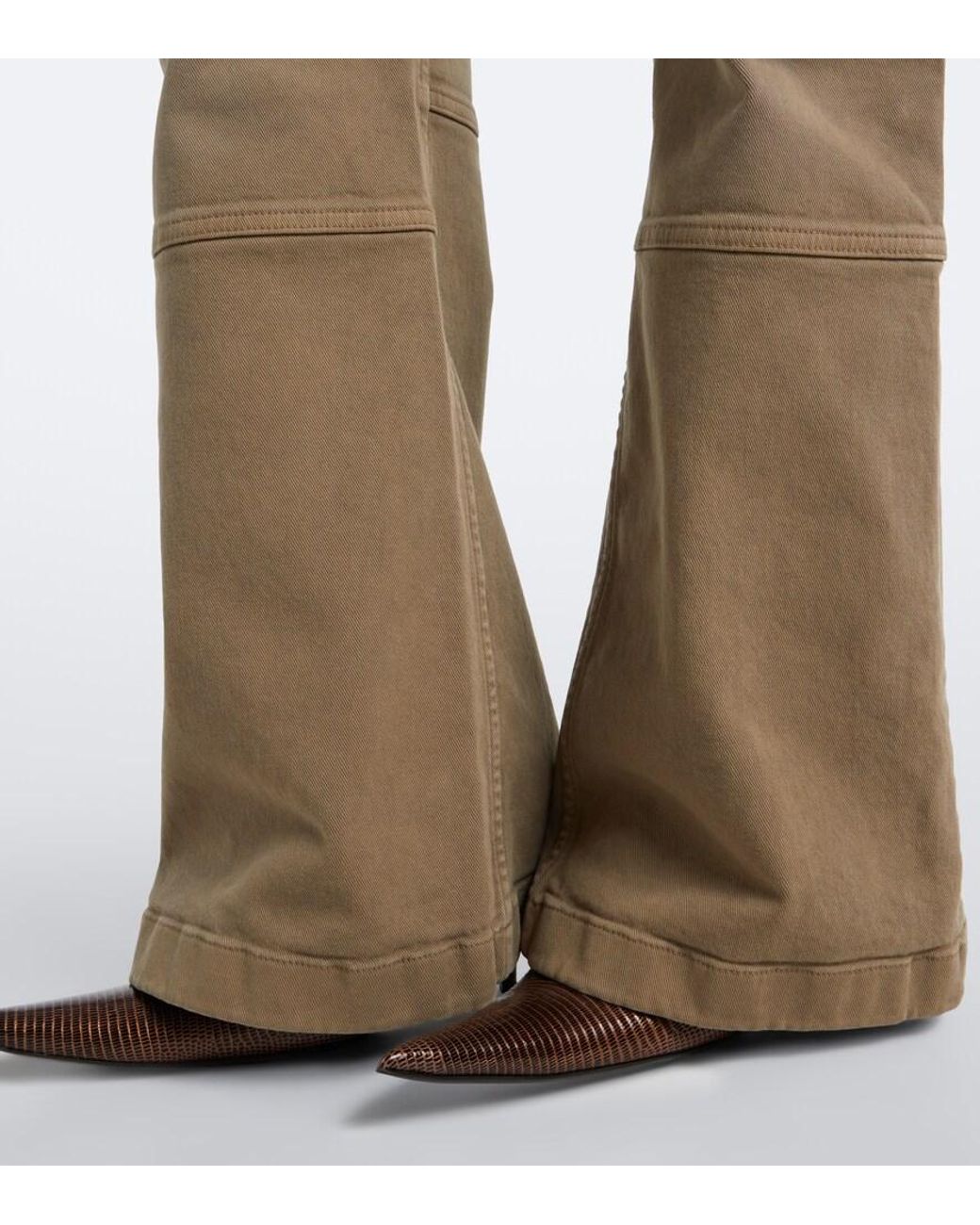 Acne Natural Cotton Twill Cargo Pants