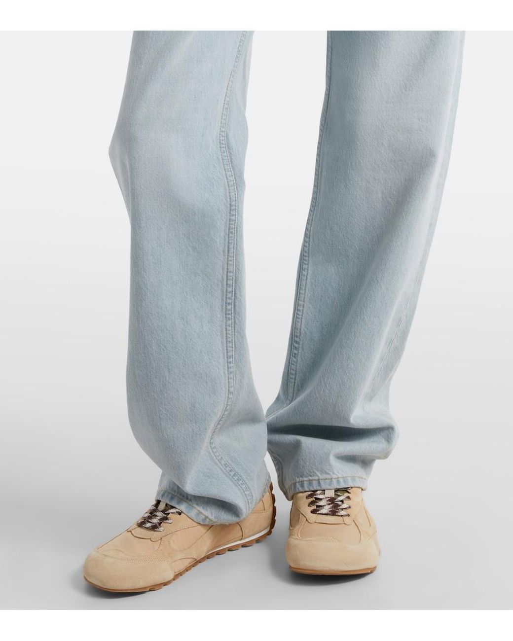 Bottega Veneta Blue Mid-Rise Straight Jeans