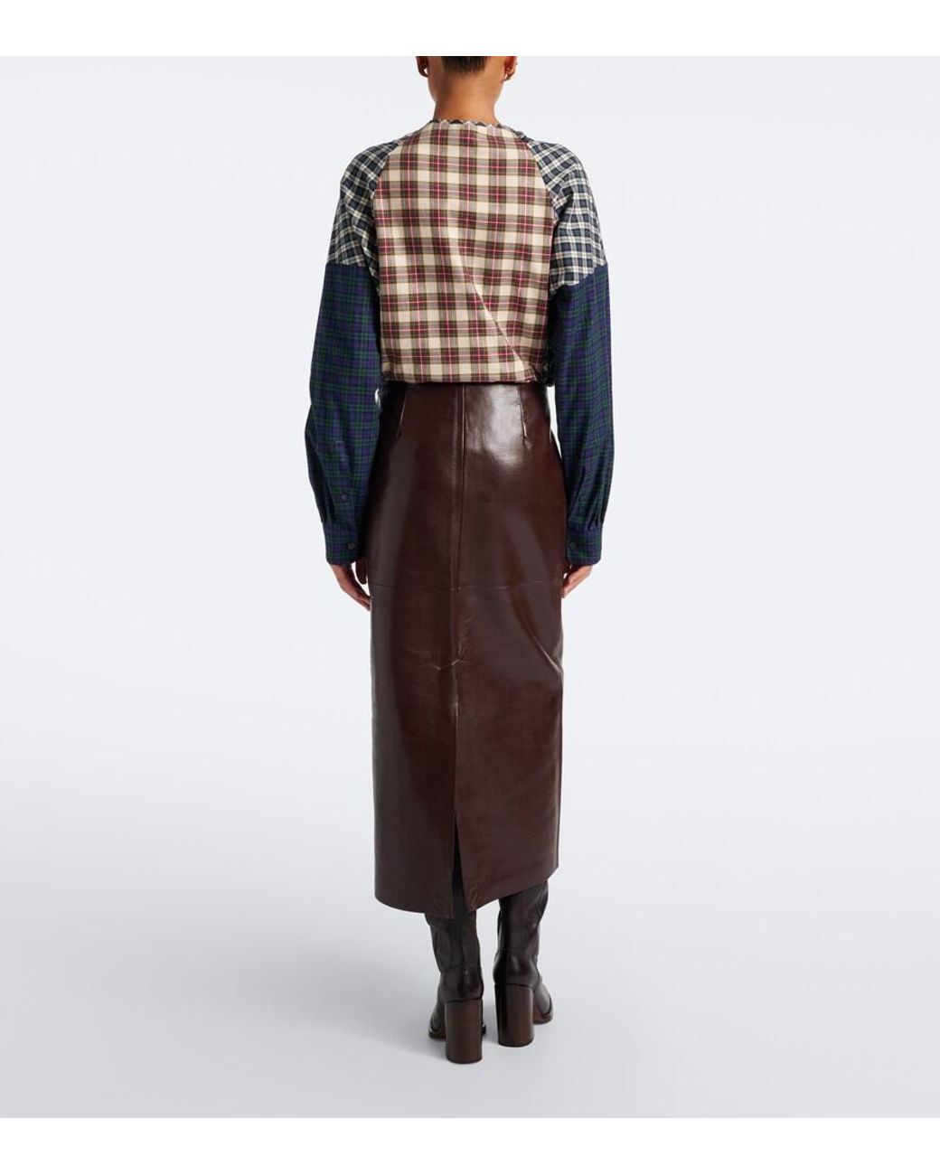 Agolde Brown Hikson Pencil Skirt