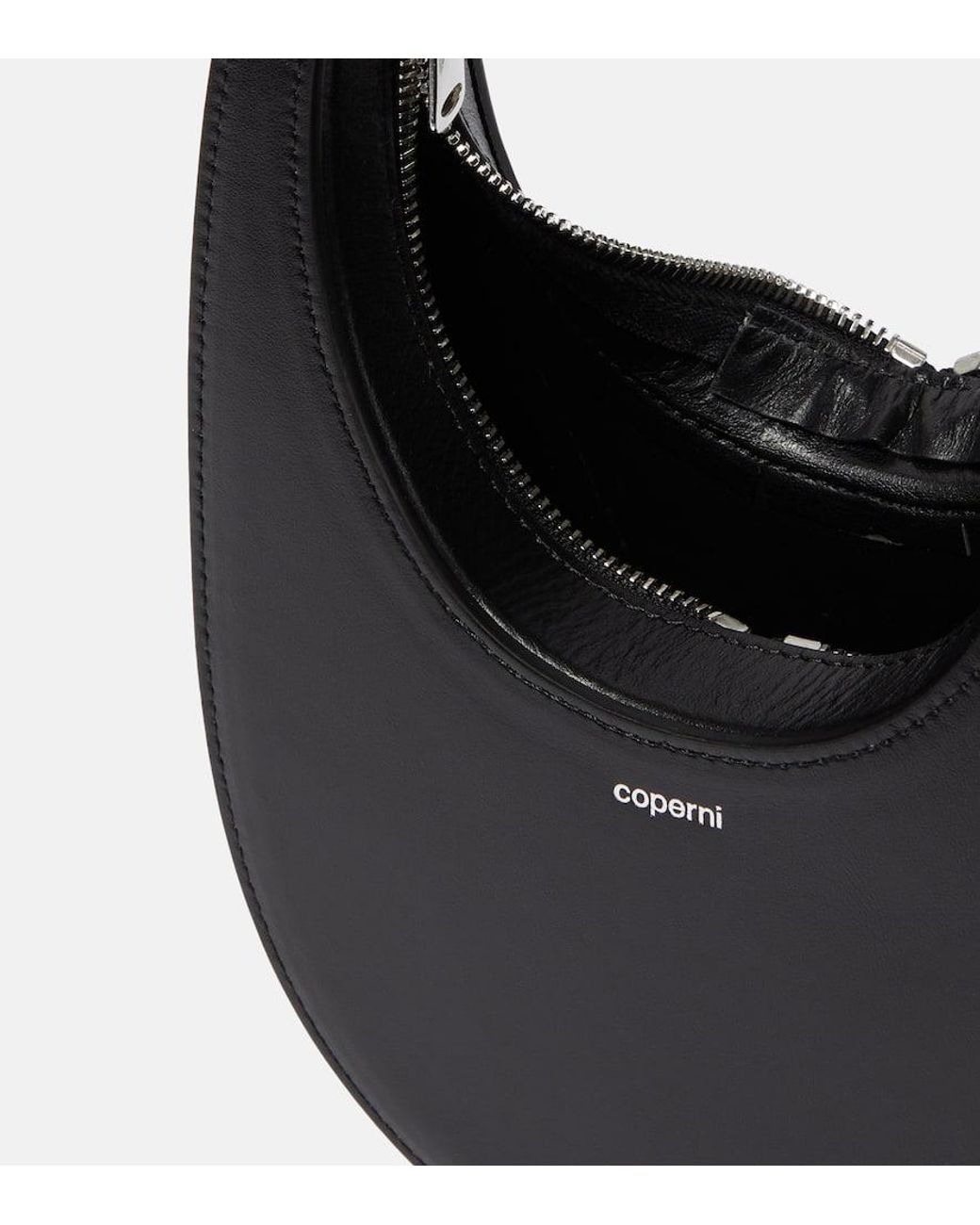 Bolso Al Hombro Swipe De Piel Coperni de color Black