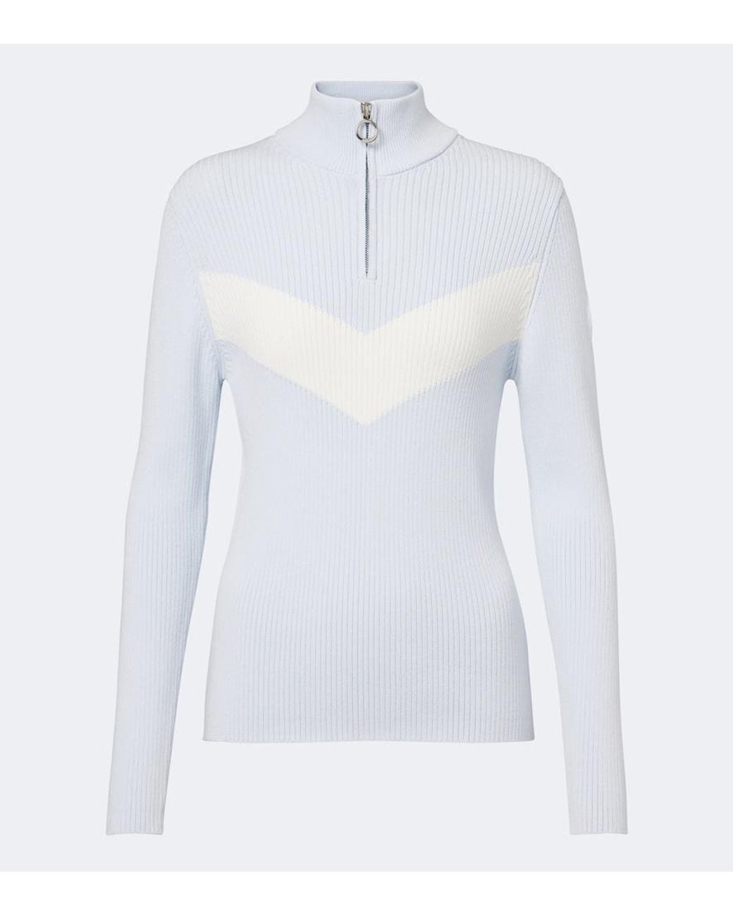 Fusalp White Andromede B Chevron Ski Top