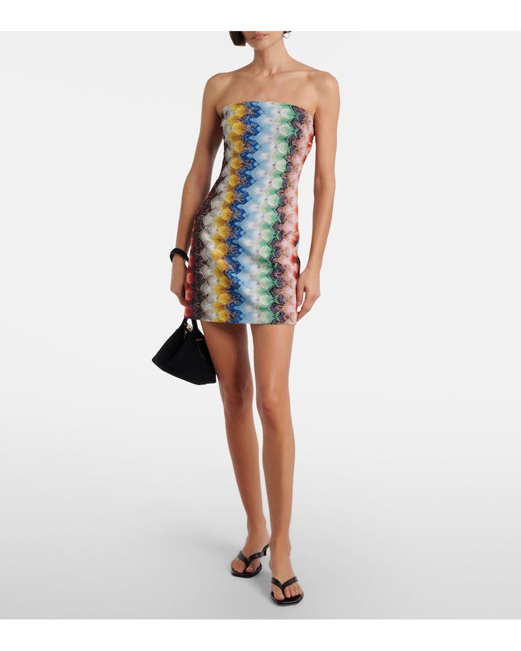 Missoni Blue Lame Minidress