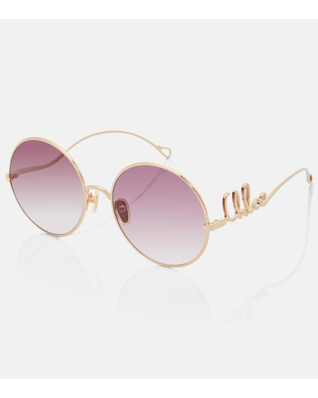 Chloé Pink Iconic Round Sunglasses