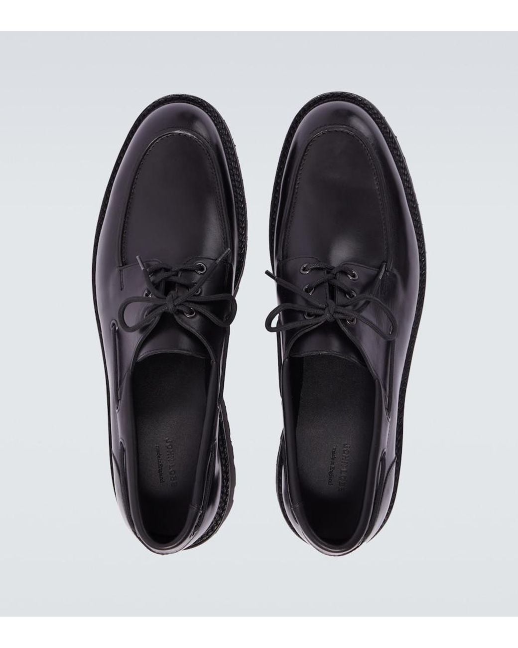 John Lobb Segelschuhe Tide Aus Leder in Black für Herren