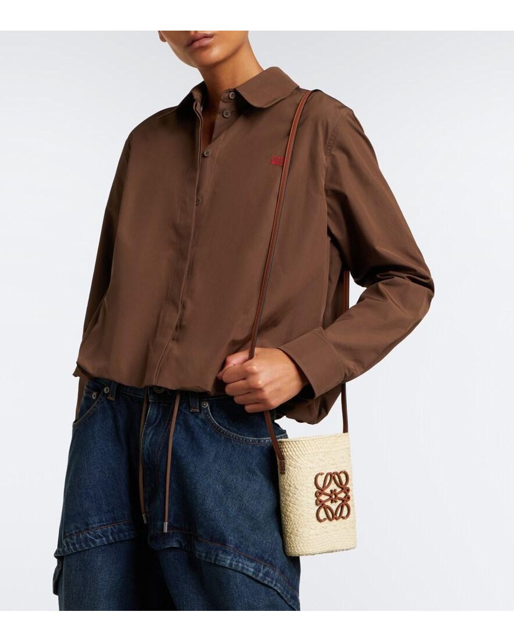 Loewe Metallic Paula's Ibiza Anagram Bucket Bag