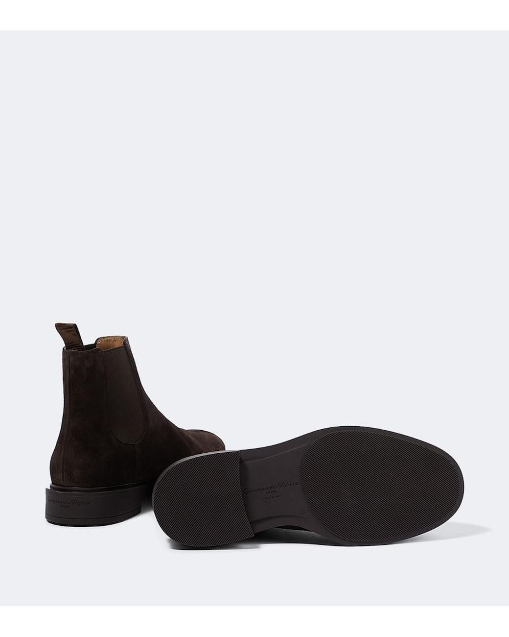 Gianvito Rossi Black Douglas Suede Chelsea Boots for men
