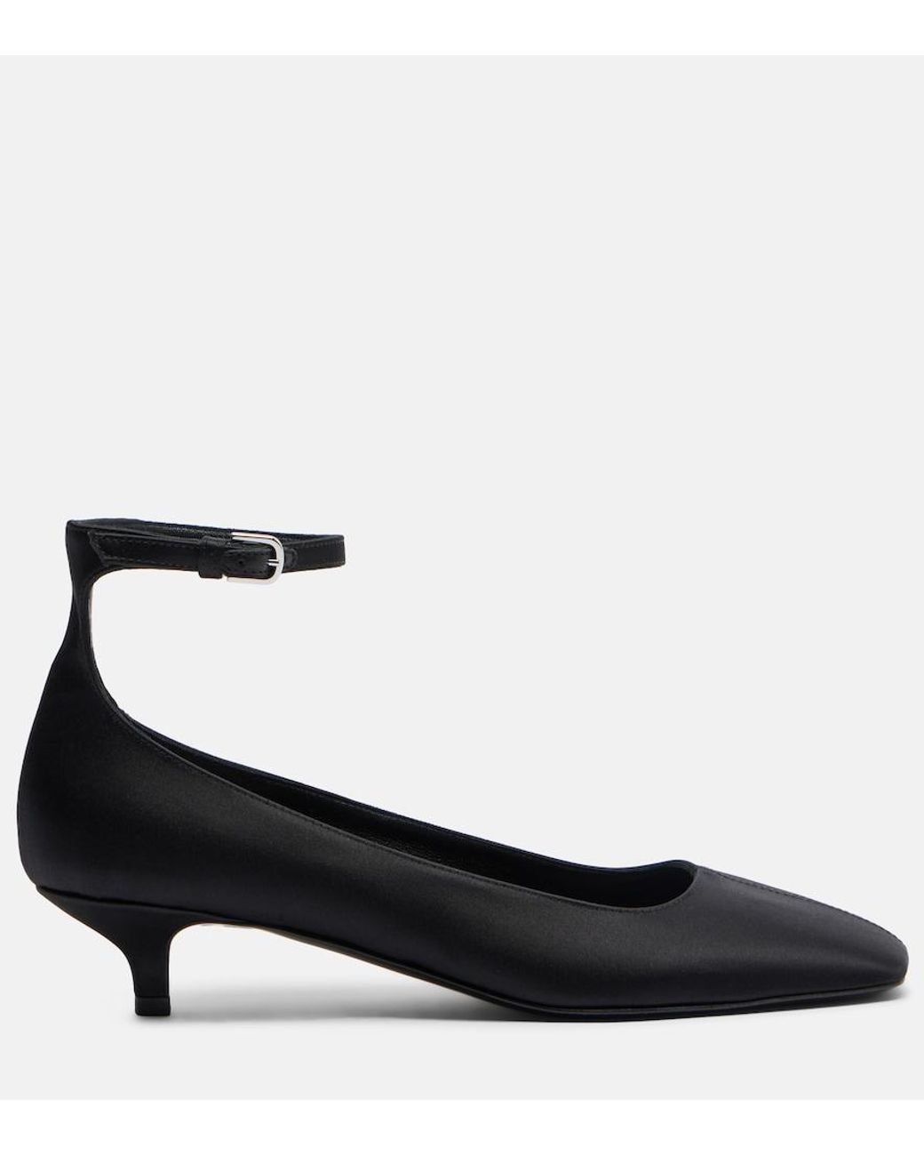 Totême  Black Satin Pumps