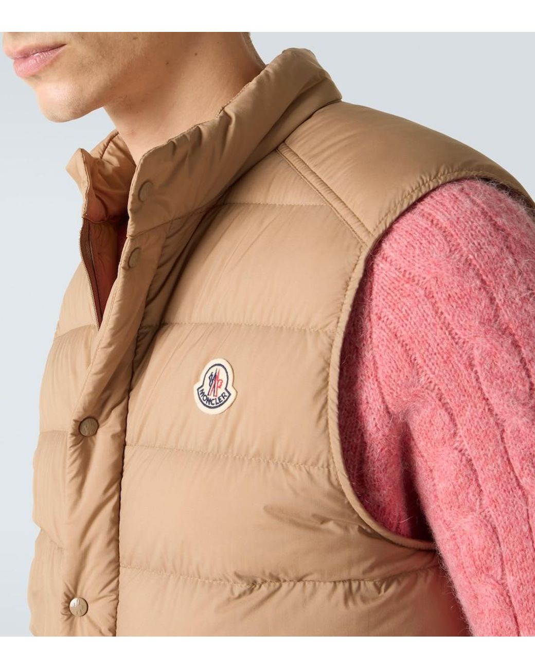 Moncler Natural Barthe Down Vest for men