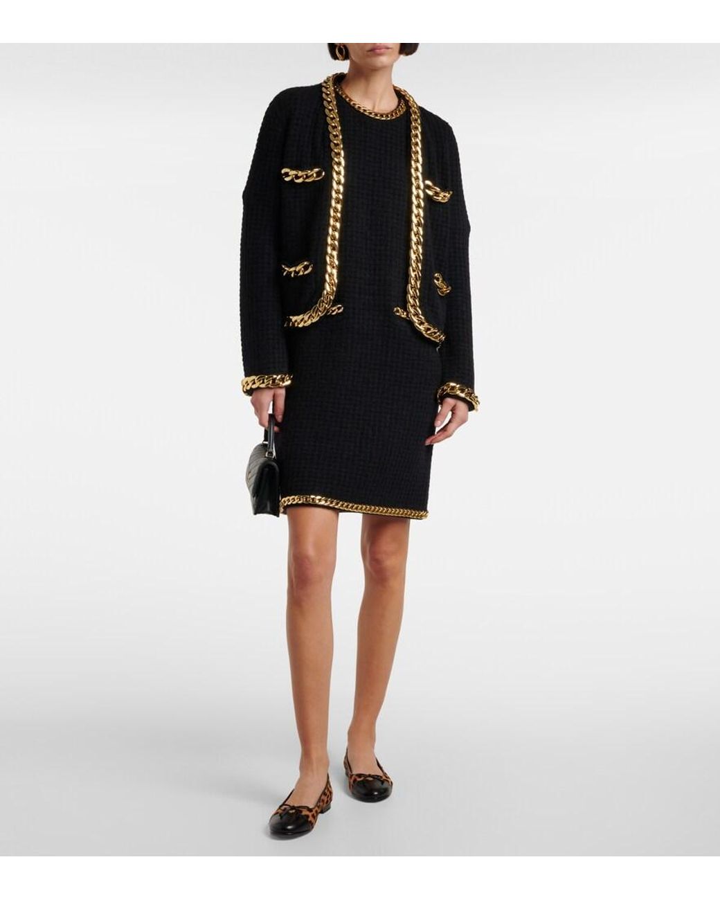 Tory Burch Brown Leopard-Print Calf Hair And Leather Ballet Flats