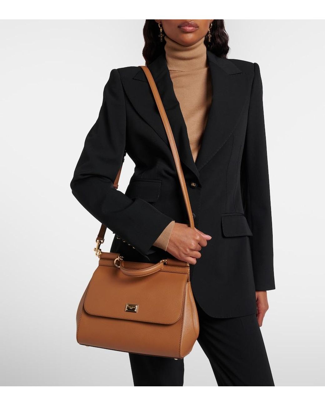 Dolce & Gabbana Brown Medium Sicily Bag