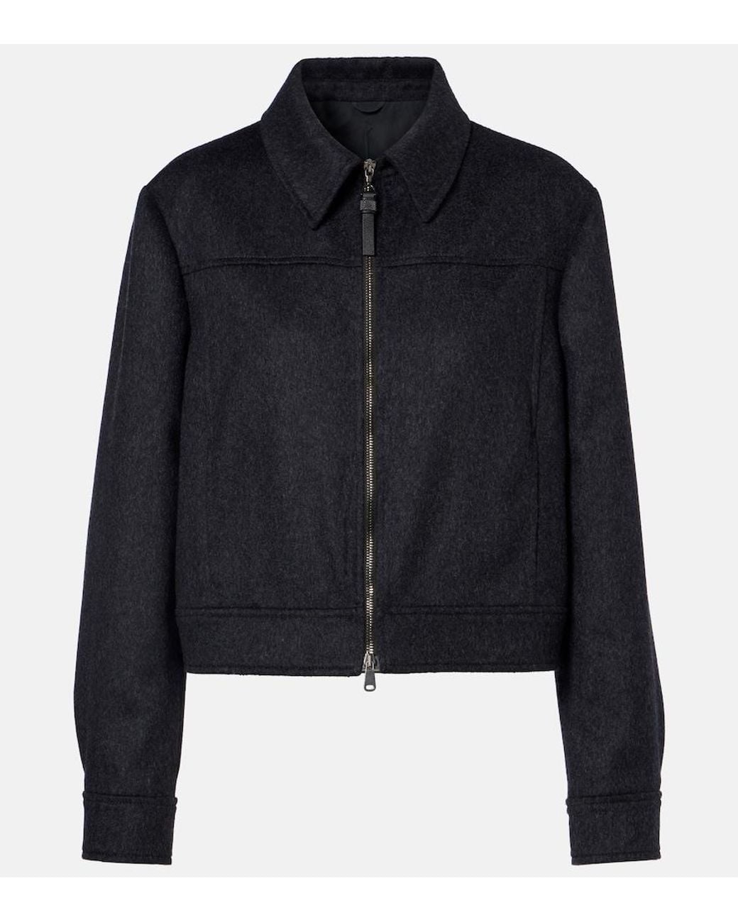 Brunello Cucinelli Black Wool Jacket