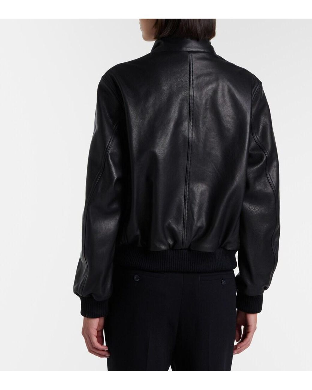 Nour Hammour Black Rios Leather Jacket