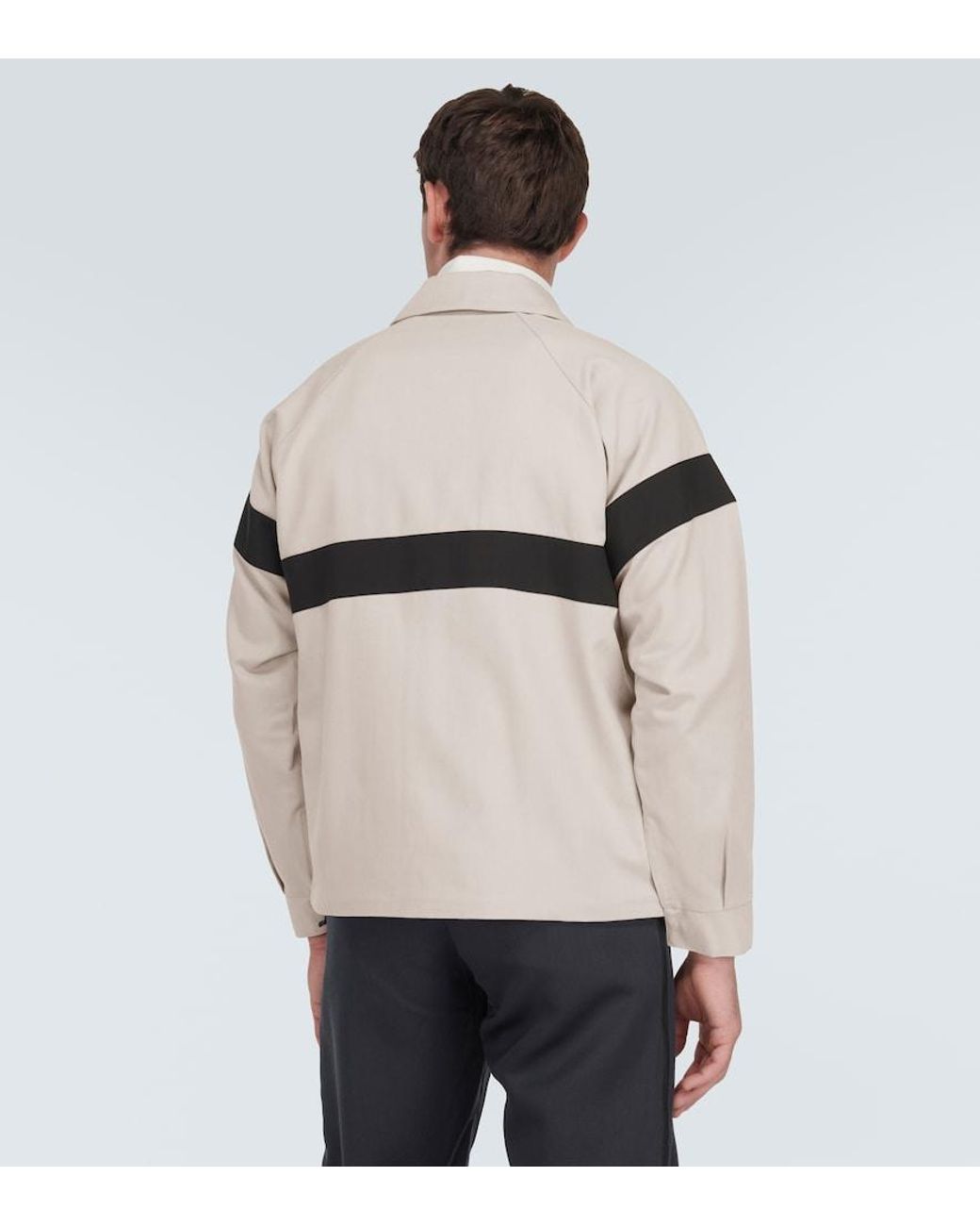 GR10K White Cotton Jacket for men