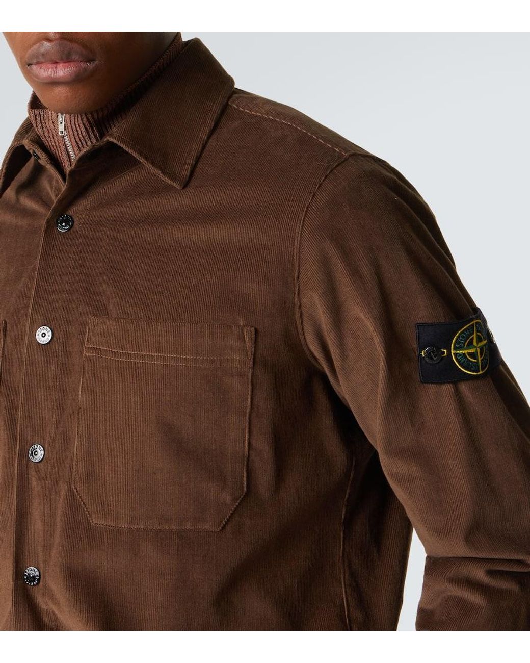 Camicia Compass di Stone Island in Brown da Uomo