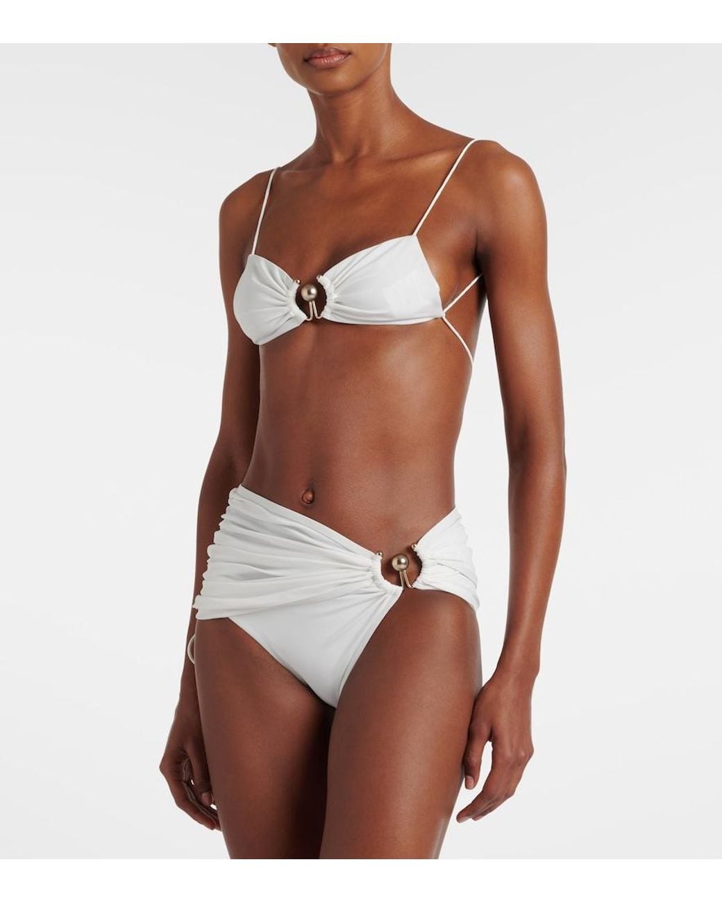 Christopher Esber White Bikini-Oberteil