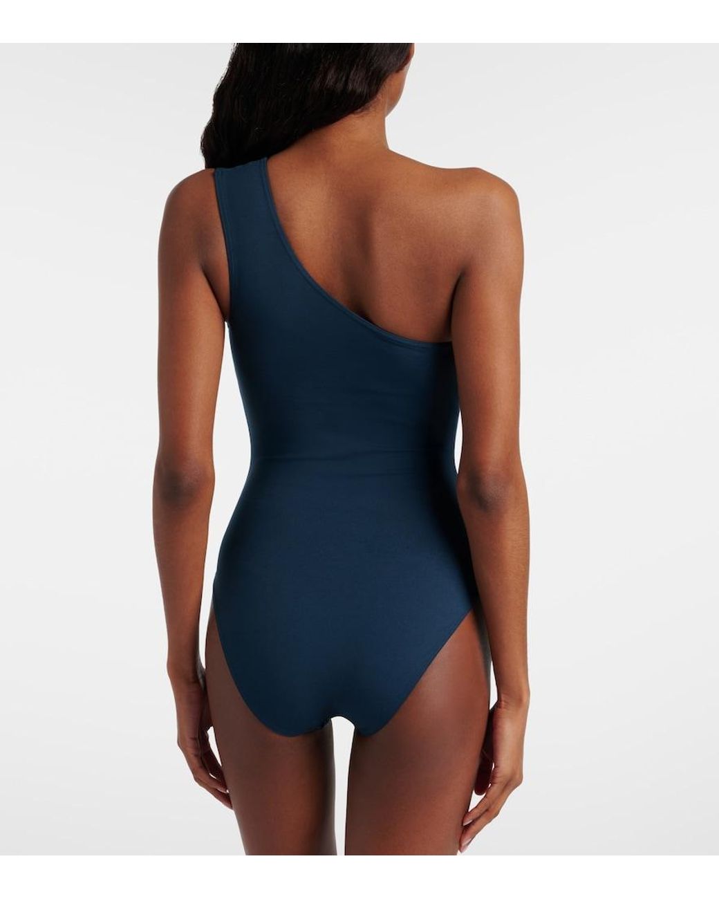 Eres Blue Effigie One-Shoulder Swimsuit