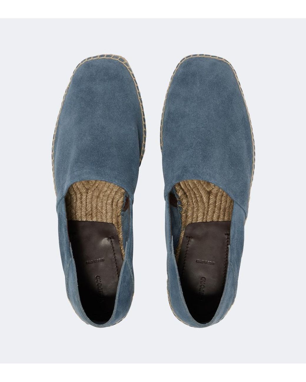 Tom Ford Blue Barnes Suede Espadrilles for men
