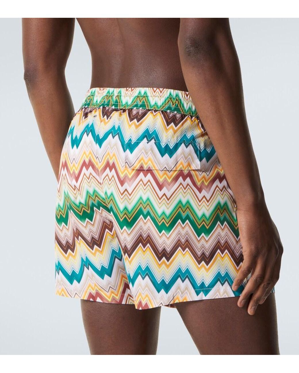 Missoni Multicolor Zigzag Swim Trunks for men