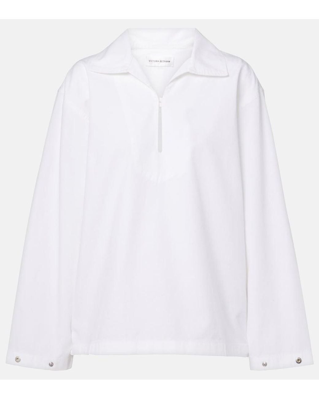 Victoria Beckham White Denim Top