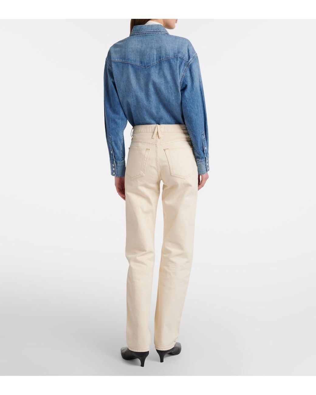 SLVRLAKE Denim Natural Phoenix Straight Jeans