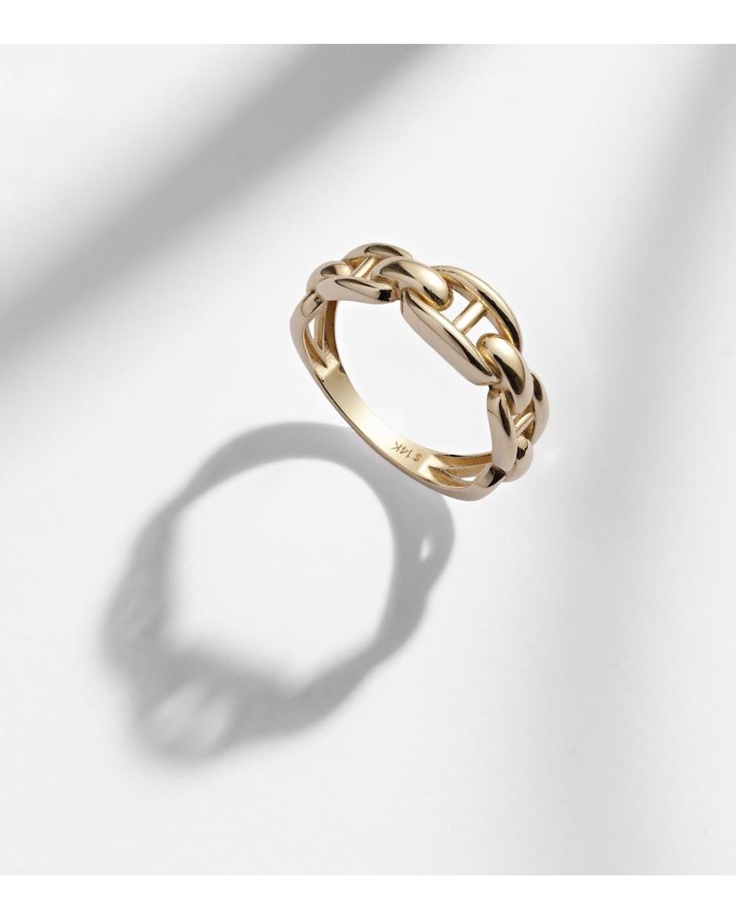 STONE AND STRAND Metallic Puffed Maritime 14Kt Ring