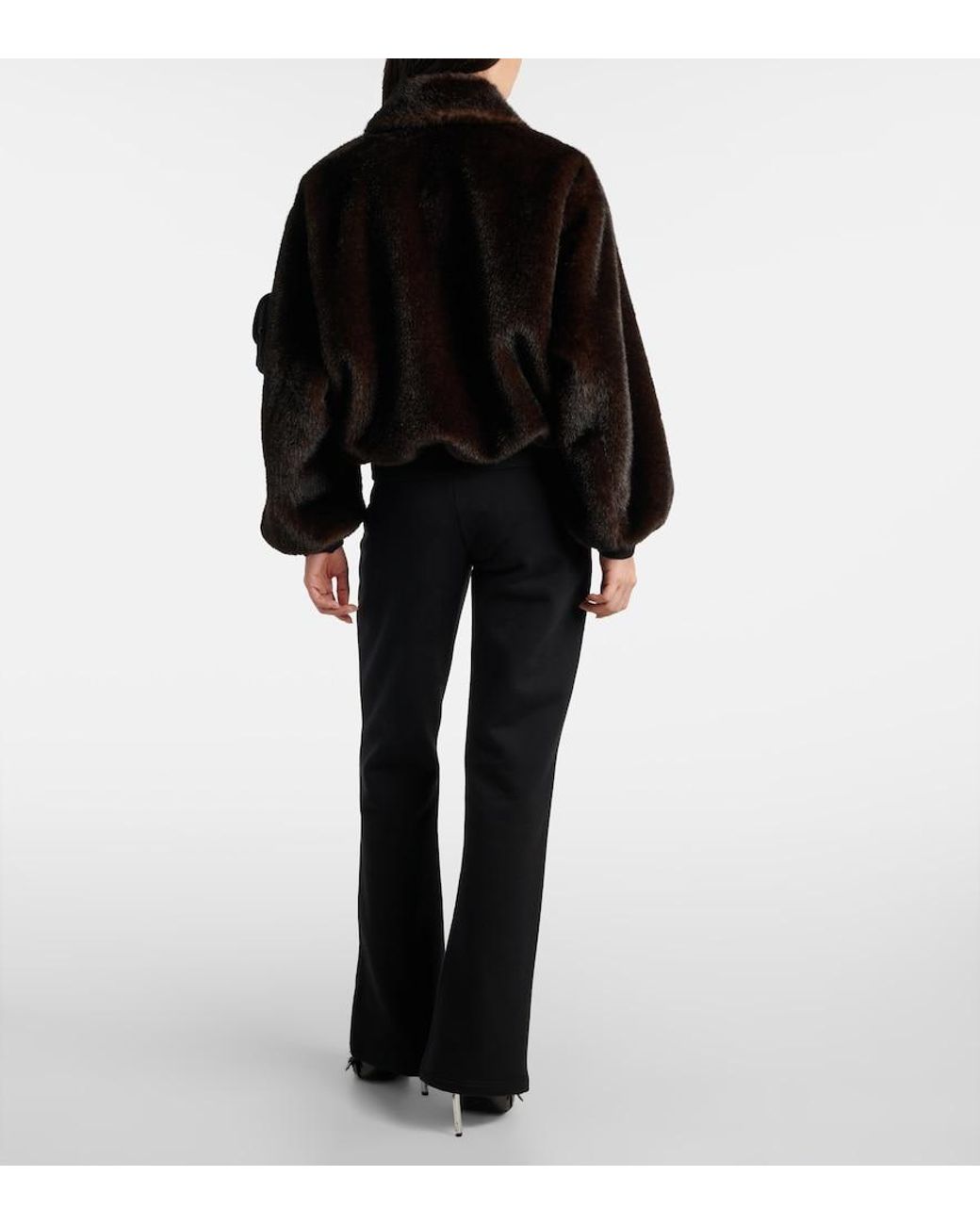 Coperni Black Cropped Bomber Jacket