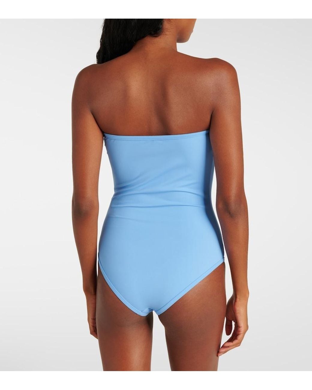 Bottega Veneta Blue Badeanzug Knot