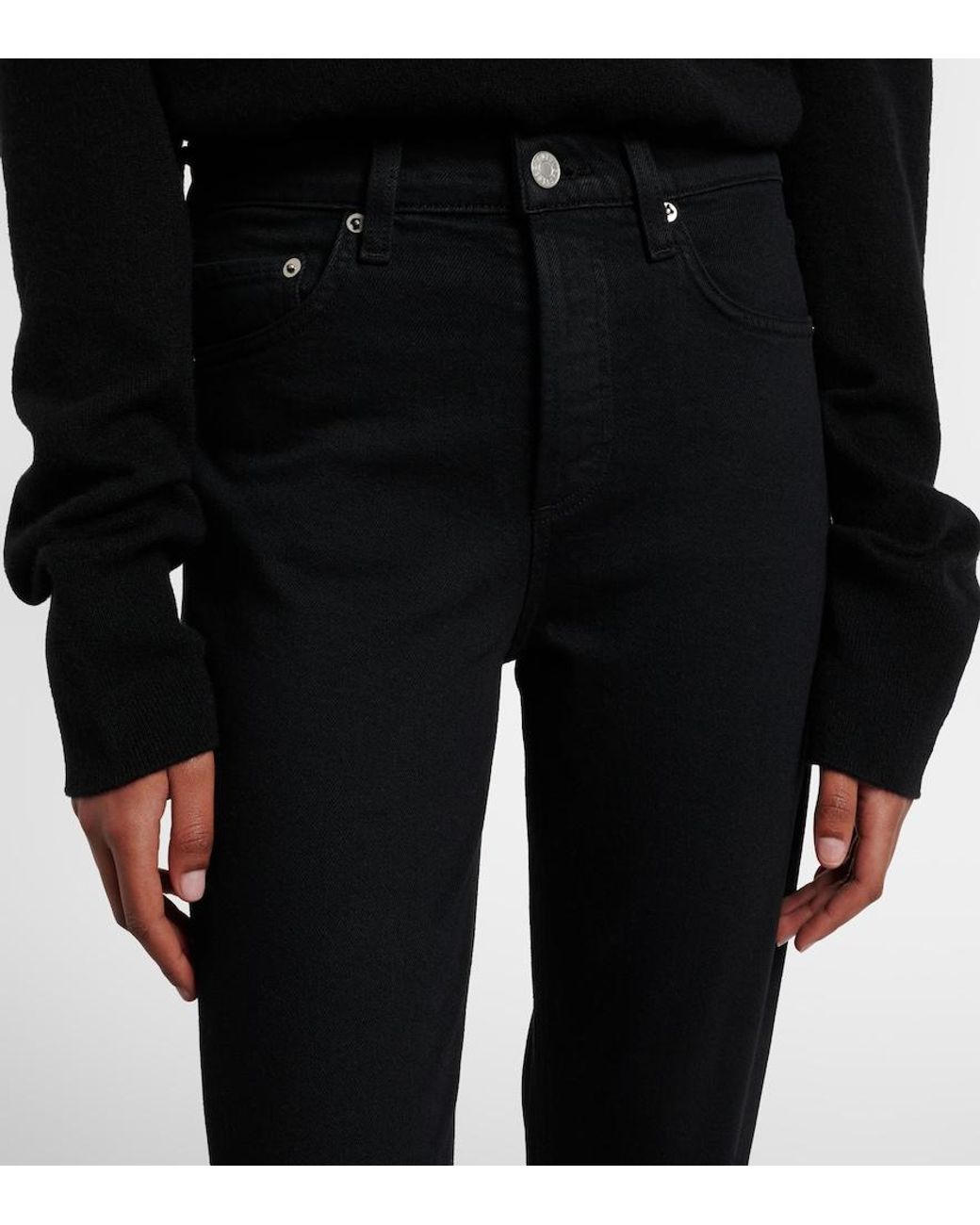 Agolde Blue Ingram Split High-Rise Waist Skinny Jeans