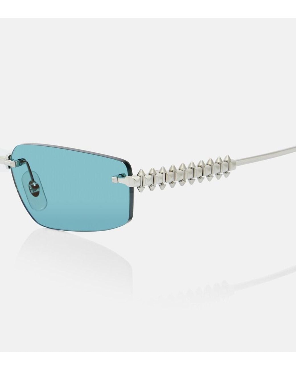 Cartier Blue Clash De Cartier Rectangular Sunglasses