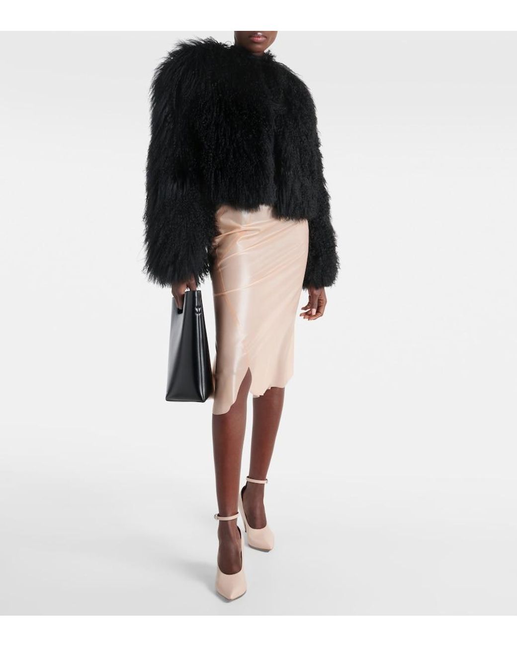Alaïa White Shark Leather Pumps