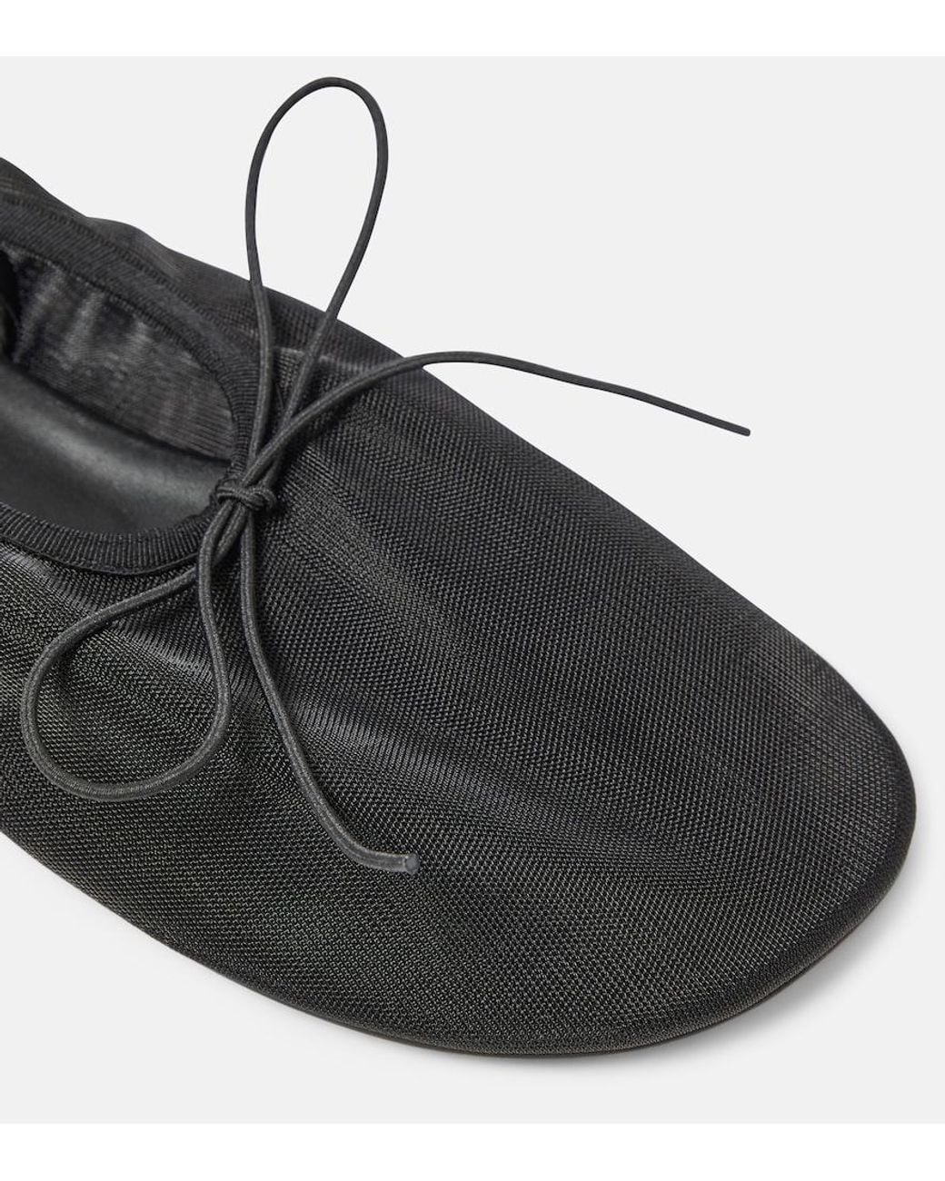 Proenza Schouler Black Glove Mesh Ballet Flats