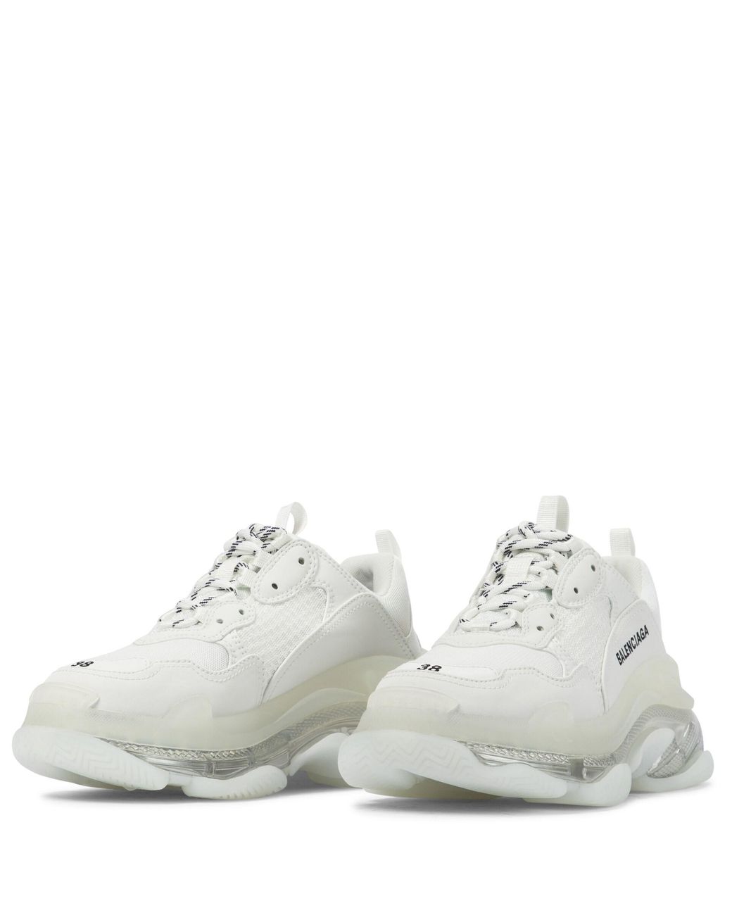 balenciaga triple s women white