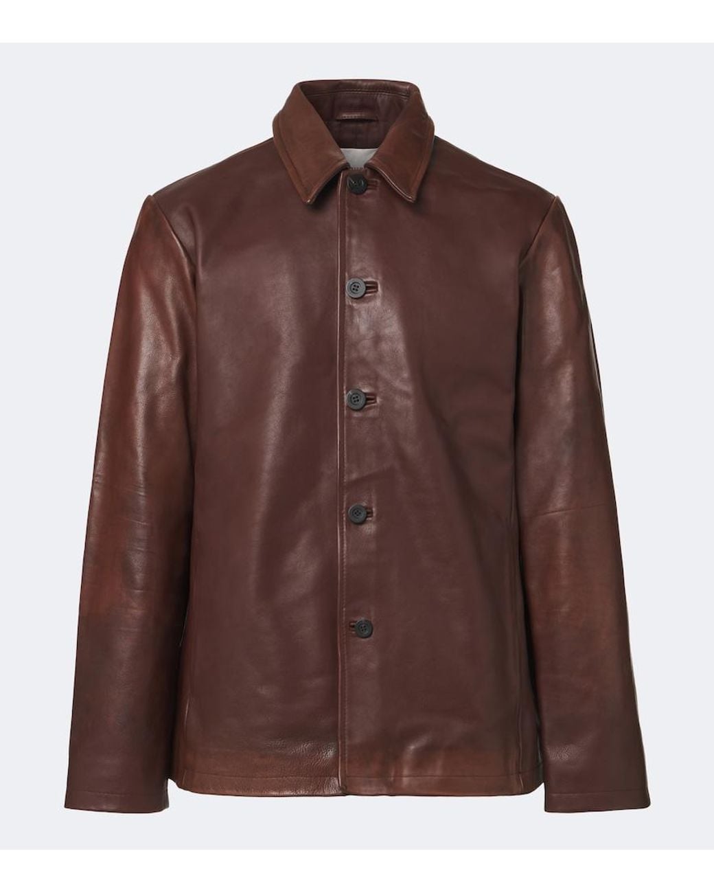 Studio Nicholson Brown Leather Jacket for men