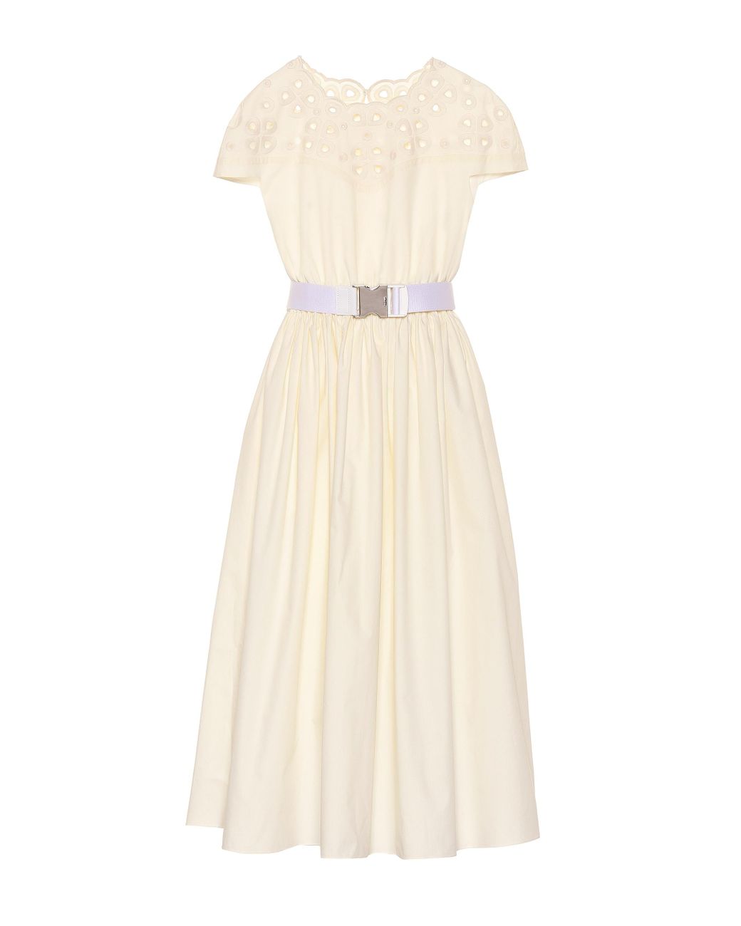 Fendi Embroidered Cotton Midi Dress - Save 17% - Lyst