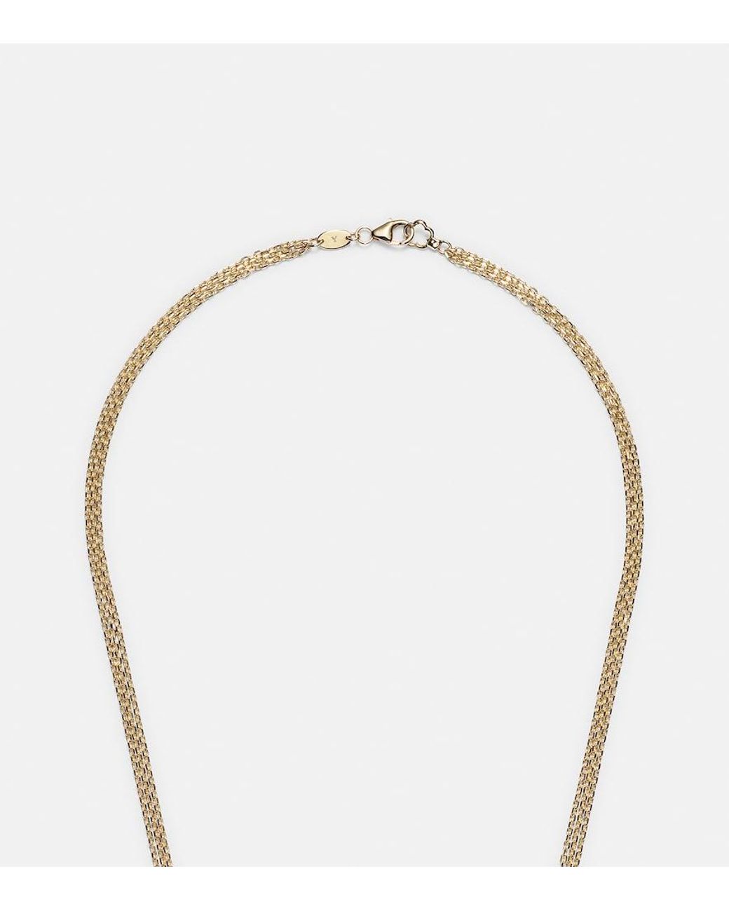 YEPREM White Golden Strada 18Kt And Necklace With Diamonds