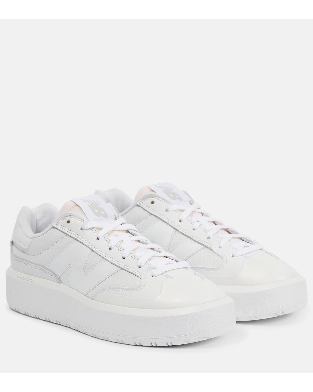 New Balance Ct302 Leather Sneakers in White Lyst