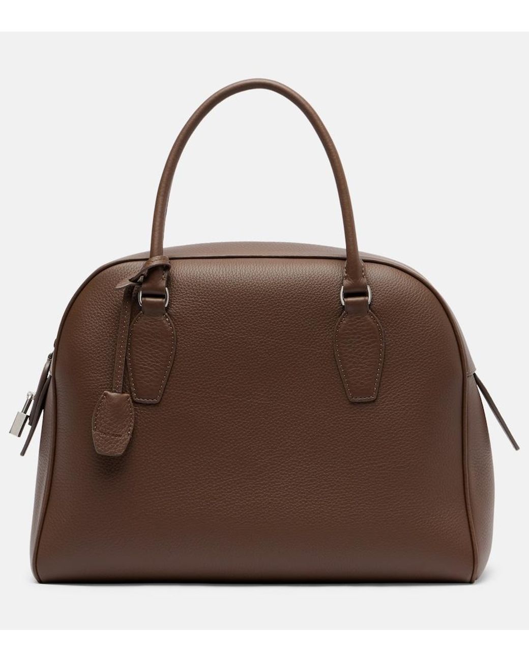 The Row Brown India 12 Medium Leather Tote Bag