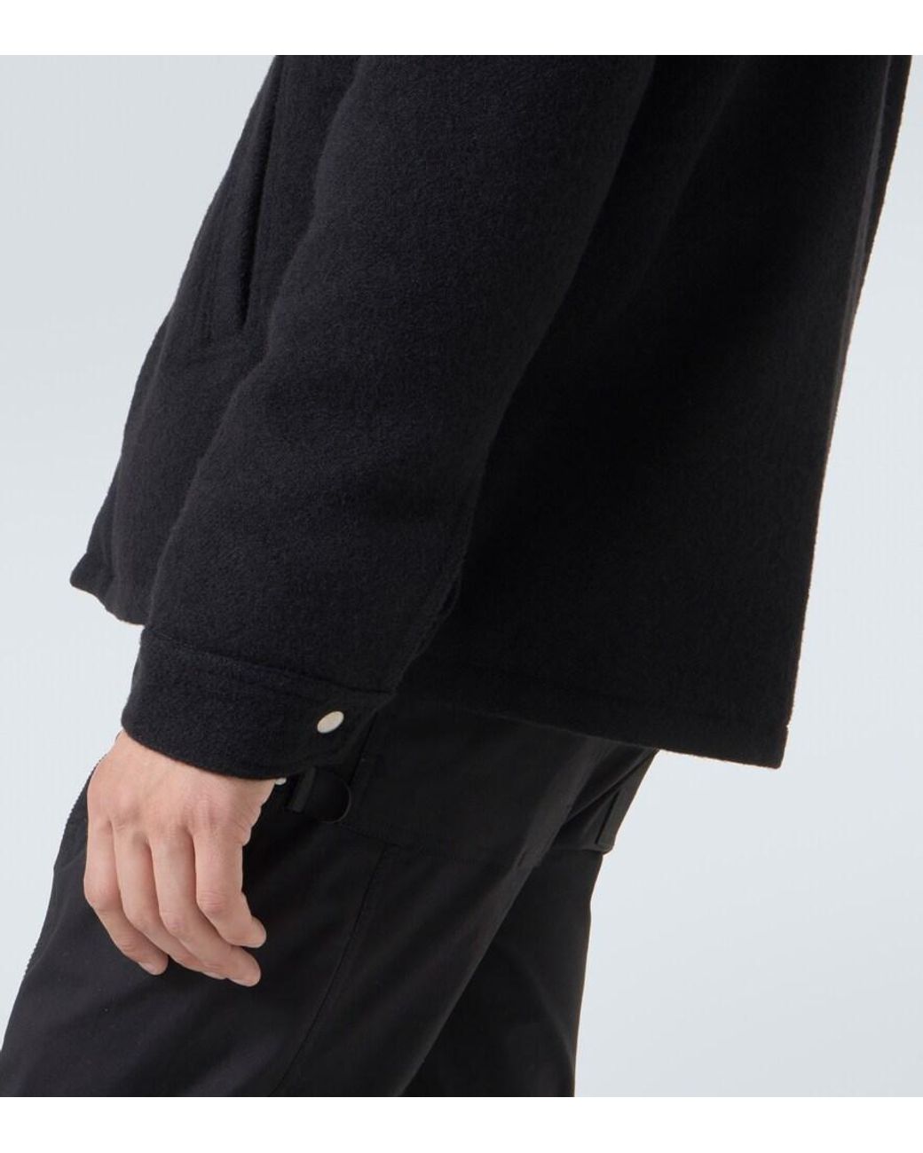 Rick Owens Black Brad Virgin Wool Jacket for men