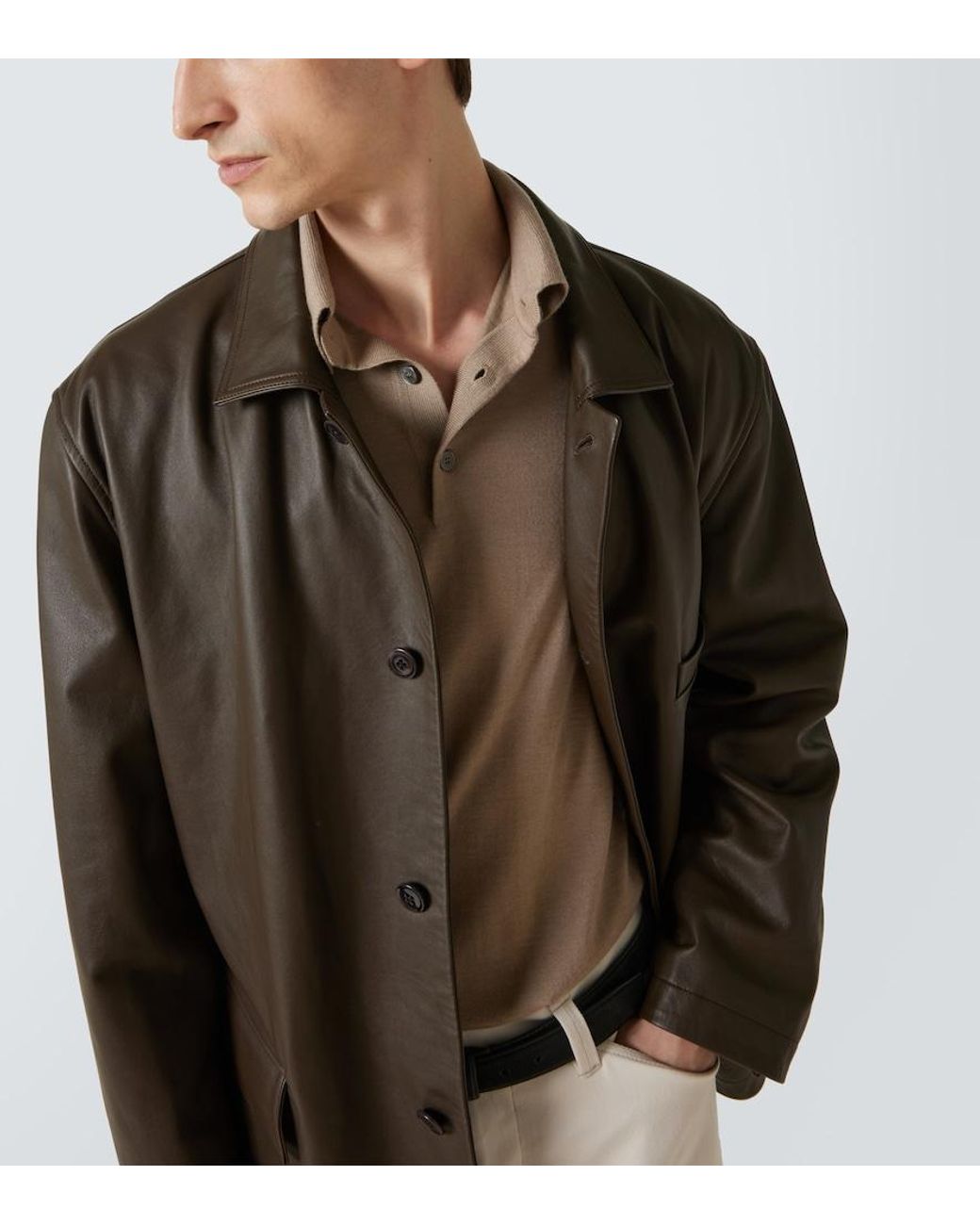 Zegna Natural Cashmere And Silk Polo Sweater for men