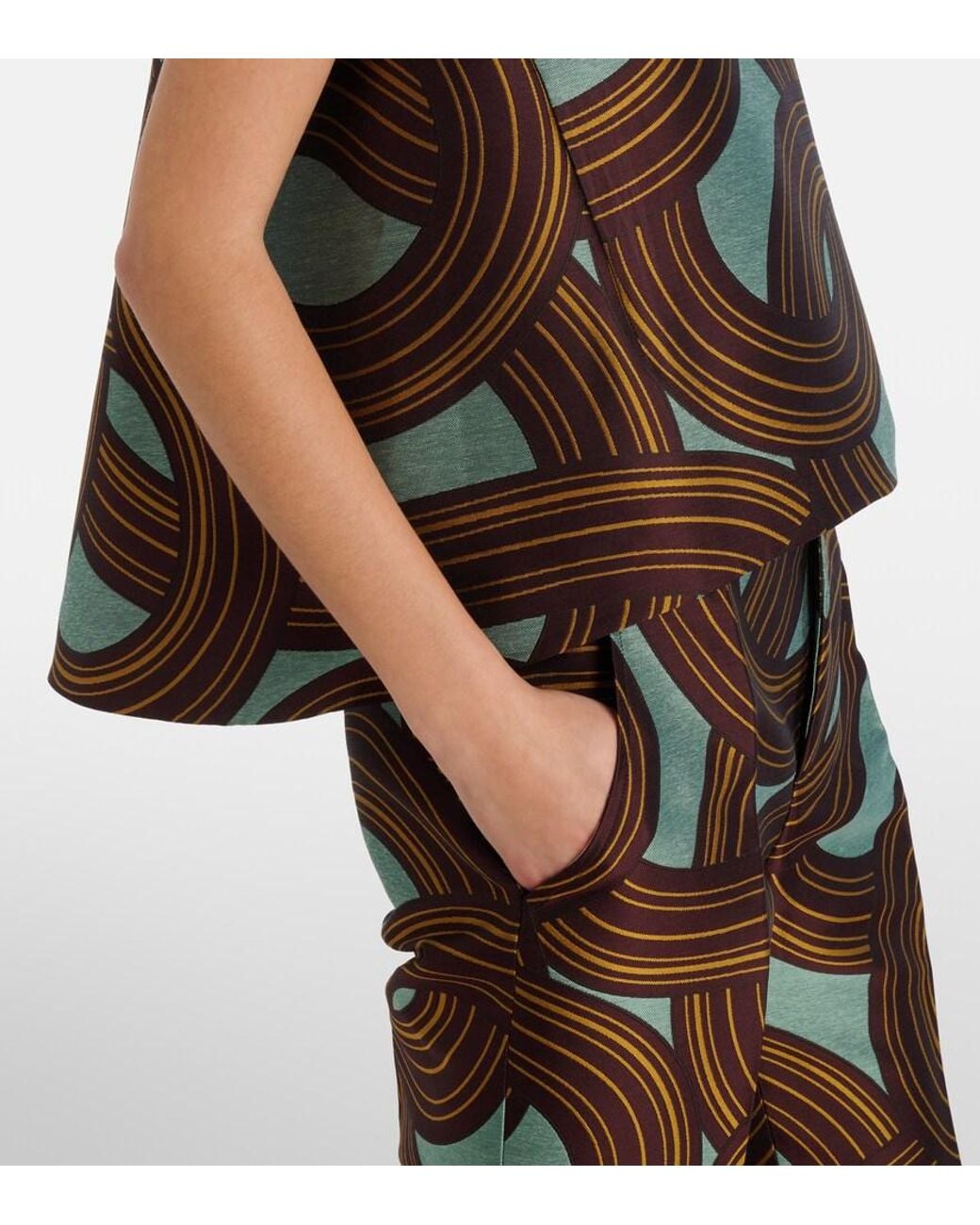 Top La Scala En Jacquard LaDoubleJ en coloris Brown