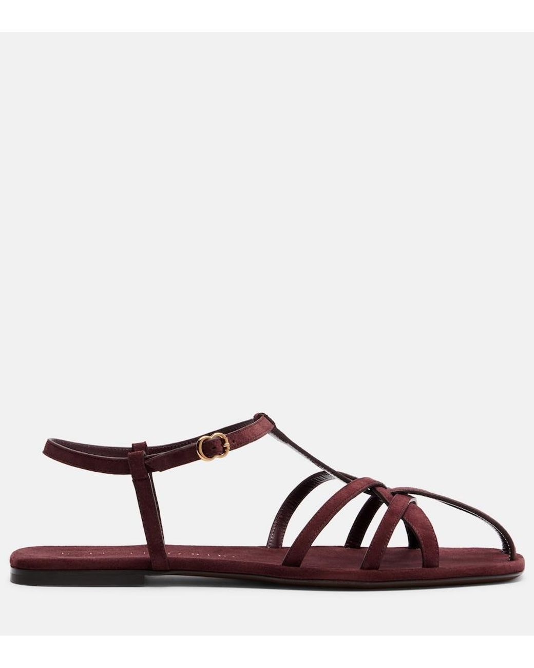 Herbert Levine Brown The Catch Suede Sandals