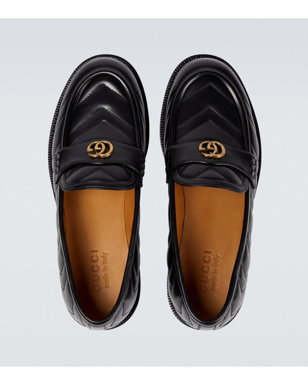 GUCCI グッチ 670399 本革 ダブルG キルティングローファー 36 GUCCI グッチ 670399 本革 ダブルG キルティングローファー 36 GUCCI