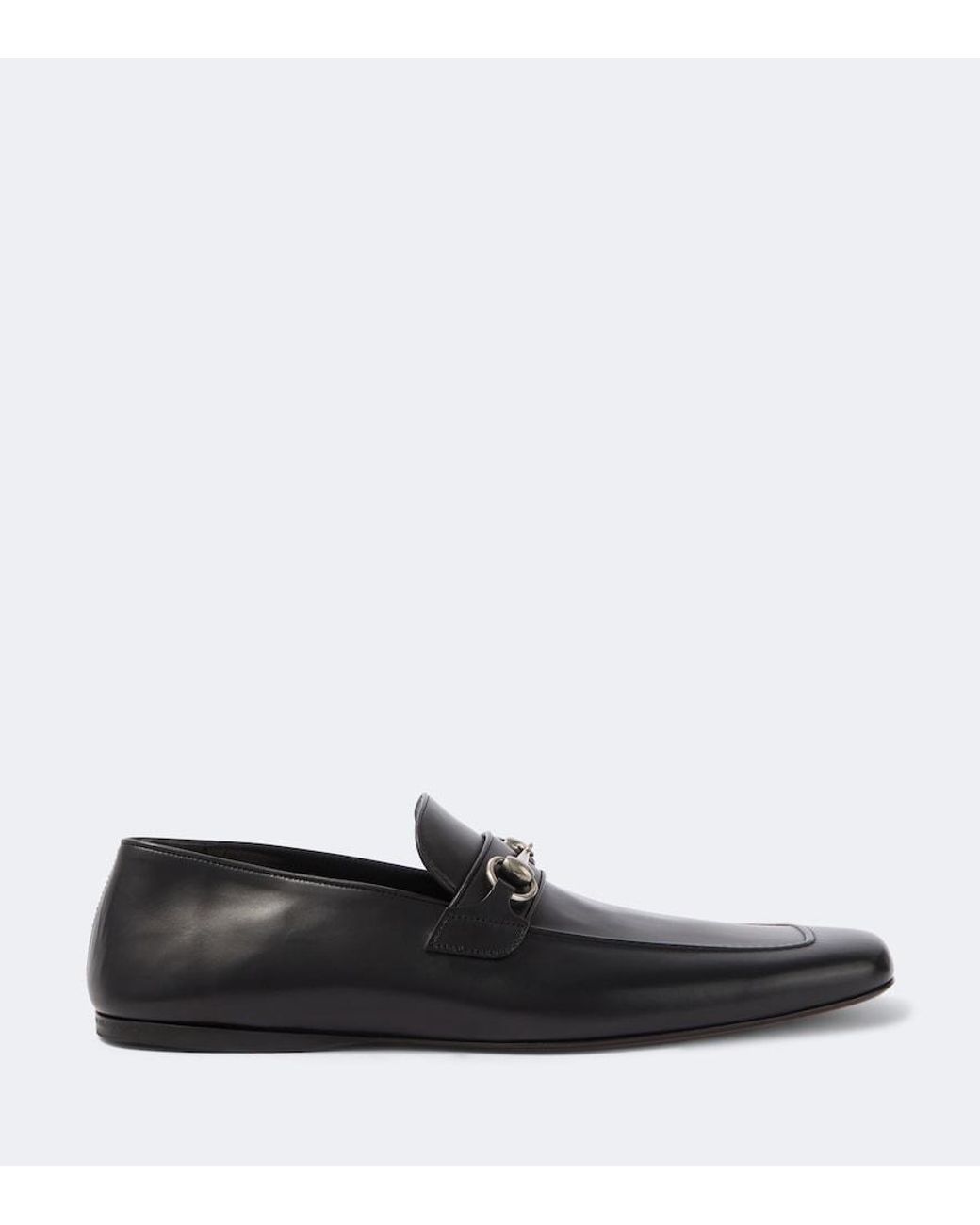 Gucci White Ragazzo Horsebit Leather Loafers for men