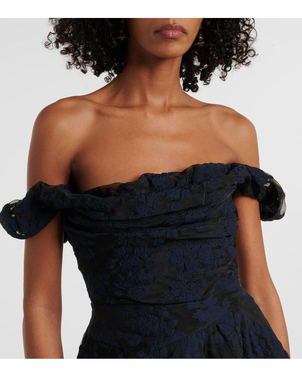 VIVIENNE WESTWOOD ワンピース Chichi cotton-blend maxi1014702 VIVIENNE WESTWOOD ワンピース Chichi cotton-blend maxi1014702