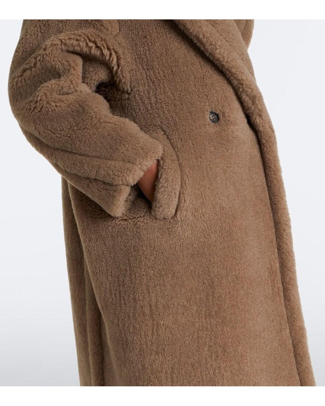 Max Mara Brown Cashmere And Silk Teddy Coat